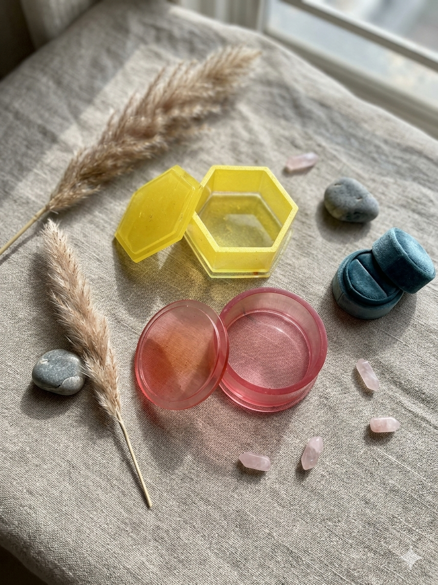 Resin Trinket Boxes