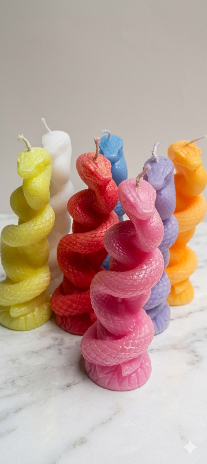 Cobra Pillar Candle