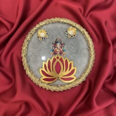 Lotus Ganesha Puja Plate