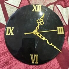 Gold Resin Wall Clock