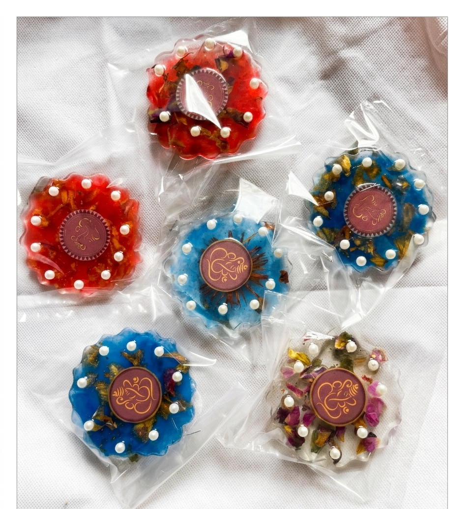Ganesha Sacred Resin Favors (Pack of 6)